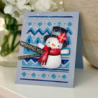Simon Says Stamp EZ Strips Reverse Christmastime 1046ez Sending Cheer Joe Sysavath Snowman Card
