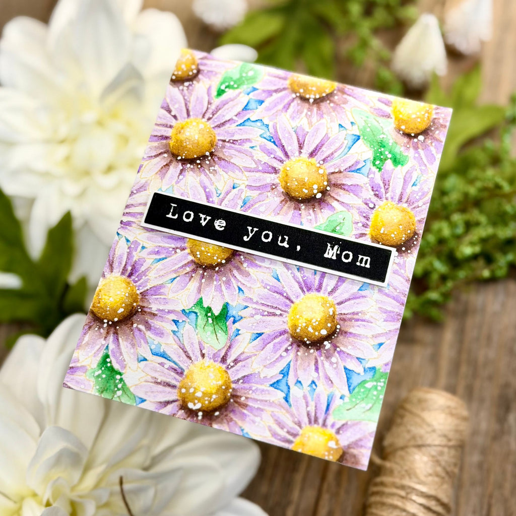 Simon Says Stamp EZ Strips Reverse Mom 1024ez In My Heart Love You, Mom Card