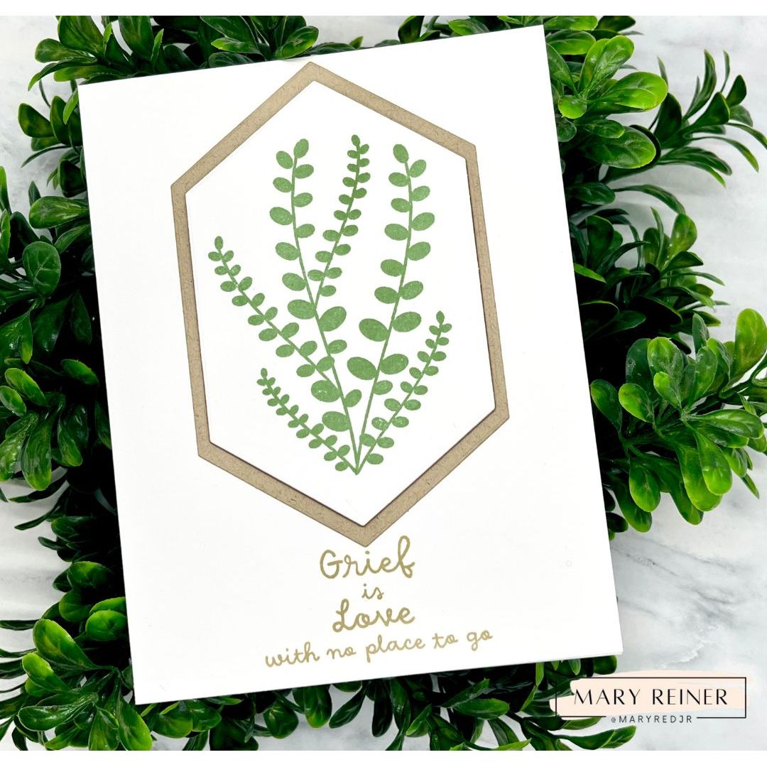 Simon Says Stamp Elongated Hexagons Wafer Dies 1636sdc Always There Soft Sympathy Card Mary Reiner