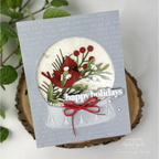 Simon Says Stamp Emboss and Cut Folder Antique Snowglobe sfd535 DieCember Holiday Card Nichol Spohr | color-code:ALT05