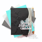 Simon Says Stamp Embossed Card Edges Wafer Dies 1679sd Stamptember Susan R Opel Halloween Card