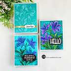 Simon Says Stamp Embossing Folder Alstroemeria Blooms sf614 Every Happiness Sandi MacIver Floral Embossing Techniques Cards  | color-code:ALT04