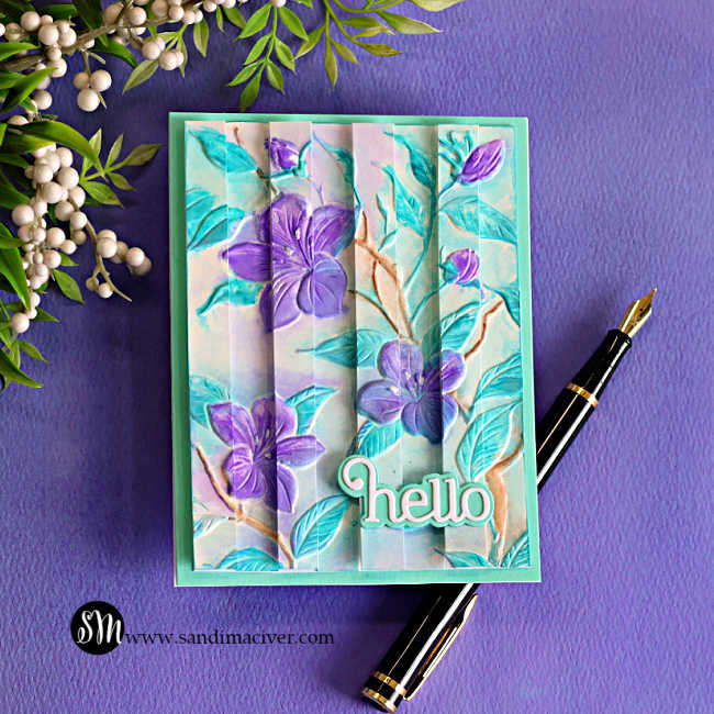 Simon Says Stamp Embossing Folder Apple Blossoms sf606 In My Heart Sandi MacIver Double Vision Embossing Technique | color-code:ALT07