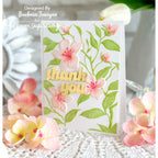 Simon Says Stamp Embossing Folder Apple Blossoms sf606 In My Heart Thank You Card