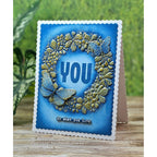 Simon Says Stamp Embossing Folder Blooming Wreath sf620 In My Heart Do What You Love Card