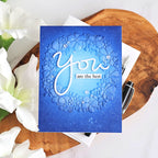 Simon Says Stamp Embossing Folder Blooming Wreath sf620 In My Heart You Are the Best Card | color-code:ALT01