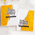 Simon Says Stamp Embossing Folder Boho Flowers sf510 STAMPtember Card Set Yellow Heather Hoffman | color-code:ALT04