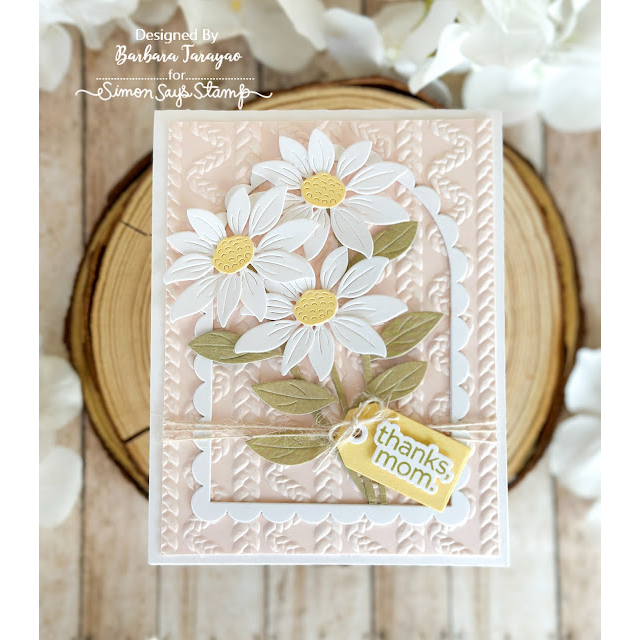 Simon Says Stamp Embossing Folder Braided sf610 In My Heart Mother's Day Card Barbara Tarayao | color-code:ALT05