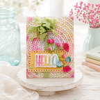 Simon Says Stamp Embossing Folder Circle Braids sf616 Every Happiness Melissa Phillips Shabby Hello Card