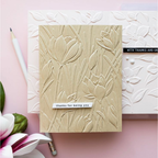 Simon Says Stamp Embossing Folder Crocus Field sf607 Beautiful Moments Friend Card Yana Smakula | color-code:ALT08