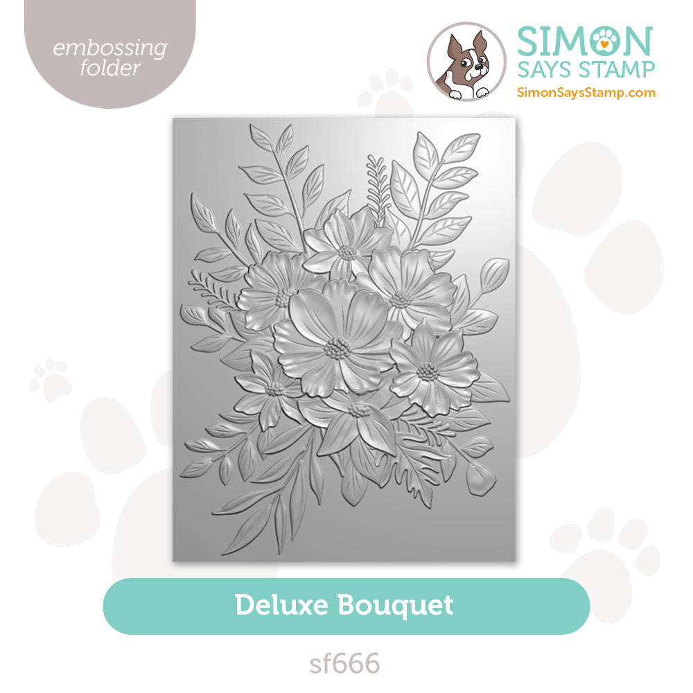 Simon Says Stamp Embossing Folder Deluxe Bouquet sf666