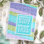 Simon Says Stamp Embossing Folder Demilune sf359 Stay True Card Shari Carroll | color-code:ALT10