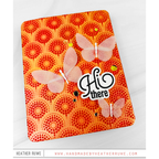 Simon Says Stamp Embossing Folder Dibble Tile sf319 Splendor Orange Hi There Card Heather Ruwe | color-code:ALT07