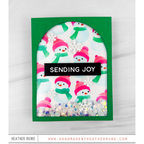 Simon Says Stamp Embossing Folder Dies and Stencils Cozy Snowmen set1404cs Sending Cheer Heather Ruwe Colorful Snowmen Shaker Card | color-code:ALT01