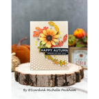 Simon Says Stamp Embossing Folder Dotted Spiral sf477 STAMPtember Autumn Card Michelle Peckham