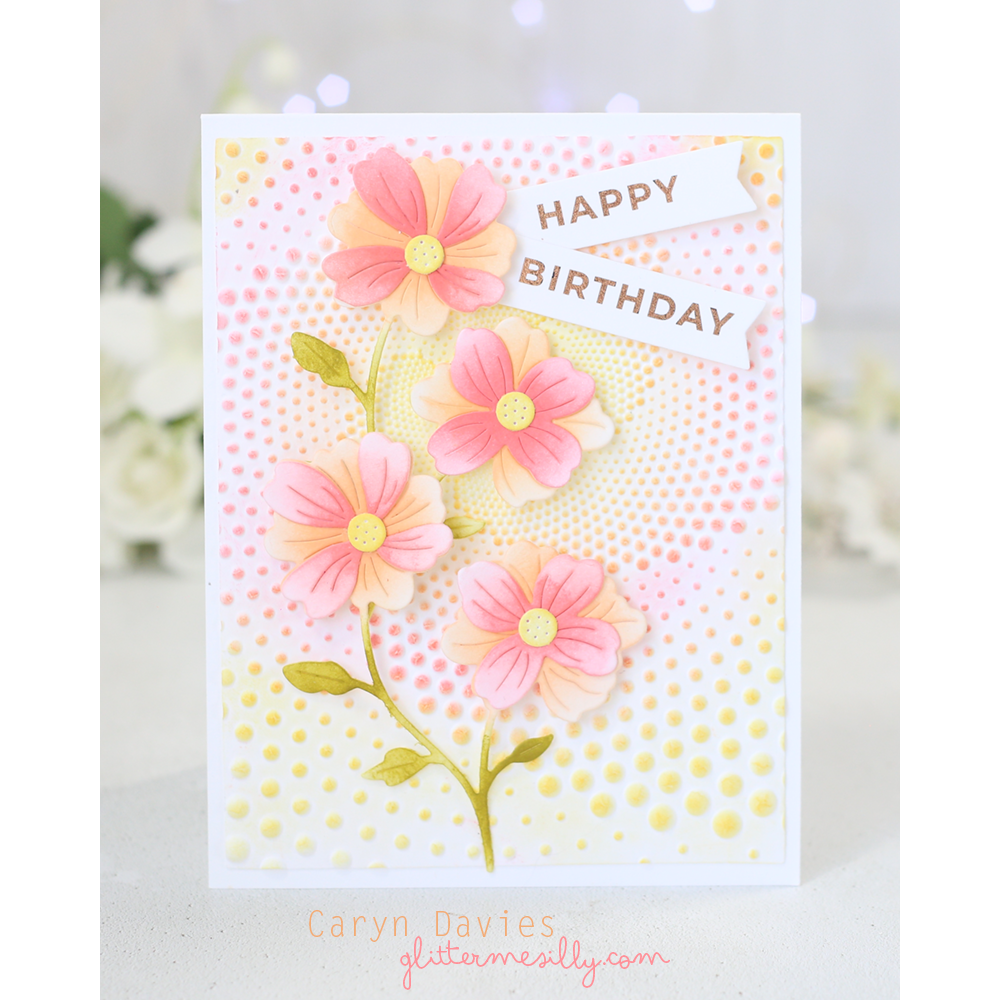 Simon Says Stamp Embossing Folder Dotted Spiral sf477 STAMPtember Birthday Card Caryn Davies | color-code:ALT03