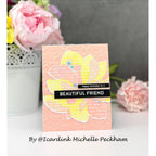 Simon Says Stamp Embossing Folder Everlasting Flowers sf623 In My Heart Friend Birthday Card