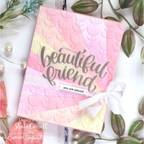 Simon Says Stamp Embossing Folder Everlasting Flowers sf623 In My Heart Friend Card Shari Carroll | color-code:ALT05