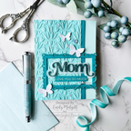 Simon Says Stamp Embossing Folder Floral Butterfly Bouquets sf507 Favorite Things Aqua Mother's Day Card Emily Midgett | color-code:ALT05