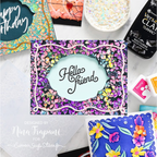 Simon Says Stamp Embossing Folder Flower Frame sf579 Beautiful Moments Friend Card Nina-Marie Trapani | color-code:ALT05