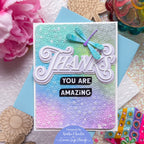 Simon Says Stamp Embossing Folder Flower Puff sf600 Every Happiness Keisha Charles You Are Amazing Card