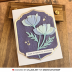 Simon Says Stamp Embossing Folder Flower Puff sf600 Every Happiness Thais Carvalho Beauty in Simplicity Card
