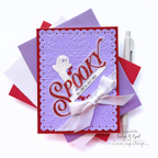 Simon Says Stamp Embossing Folder Melbourne sf537 Stamptember Susan R Opel Spooky Card
