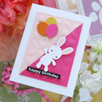 Simon Says Stamp Embossing Folder Mid Century Assemblage sf555 Beautiful Moments Bunny Birthday Card | color-code:ALT01