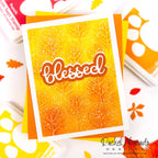 Simon Says Stamp Embossing Folder Mod Forest sf493 STAMPtember Blessed Card Rachel Alvarado