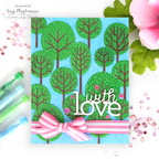 Simon Says Stamp Embossing Folder Mod Forest sf493 STAMPtember Springtime Love Card Suzy Plantamura | color-code:ALT08