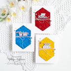 Simon Says Stamp Embossing Folder Morning Glory Vibes sf581 Heather Hoffman Primary Colors Card Set | color-code:ALT06