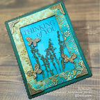 Simon Says Stamp Embossing Folder Mythic Blooms sf574 Always There Gilded Thinking of You Card Natalia Alton