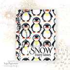 Simon Says Stamp Embossing Folder Penguin Pals sf625 Suzy Plantamura Colony of Penguins Winter Card