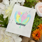 Simon Says Stamp Embossing Folder Presto Pop sf578 Shine On Pastel Flower Birthday Card Joe Sysavath
