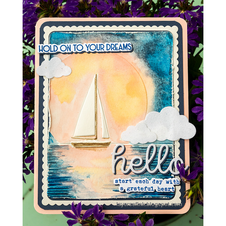 Simon Says Stamp Embossing Folder Sunshine Sailboat sf498 Friend Like You Anna-Karin Evaldsson Hold on to Your Dreams Card | color-code:ALT06