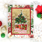 Simon Says Stamp Embossing Folder Wild Berry Vines sf631 Holiday Card Suzy Plantamura