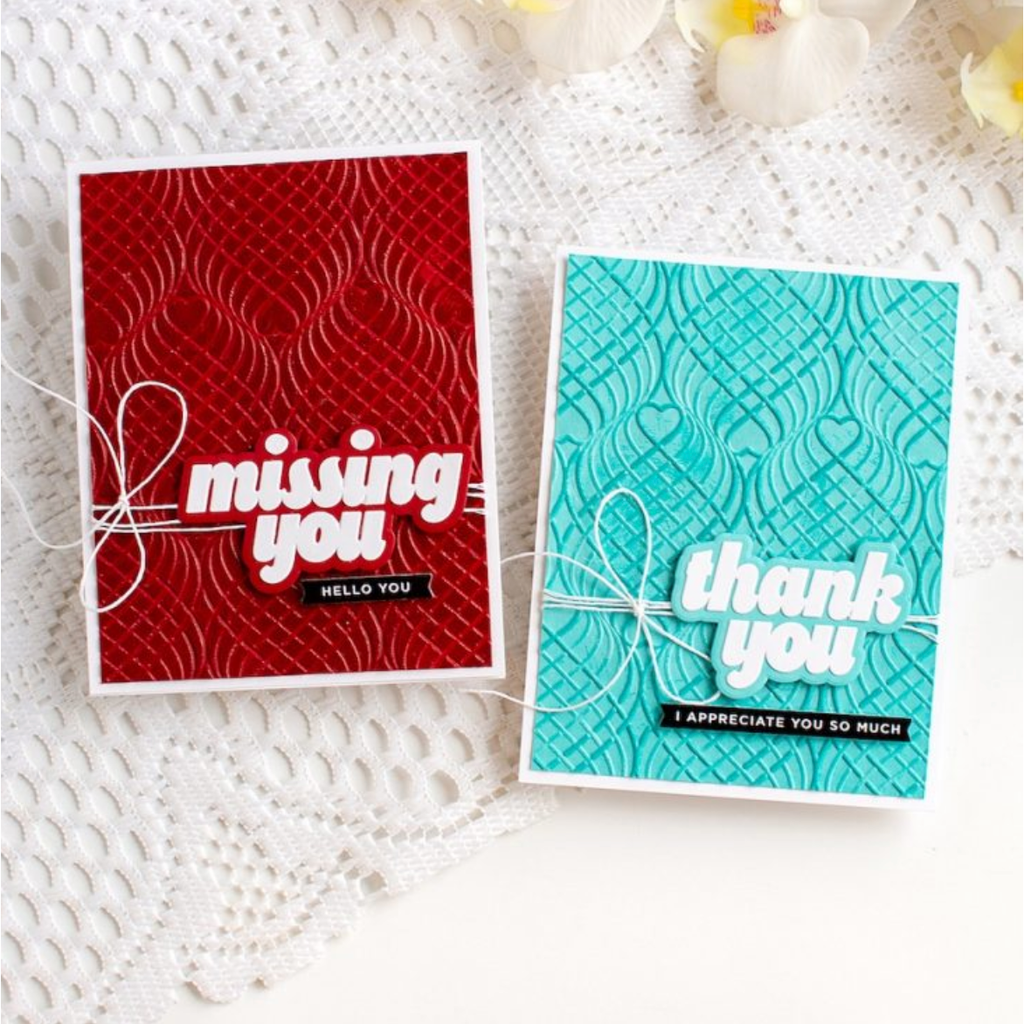 Simon Says Stamp Embossing Folder Wirework Hearts sf583 Heart to Heart Monochromatic Embossed Cards Heather Hoffman | color-code:ALT04