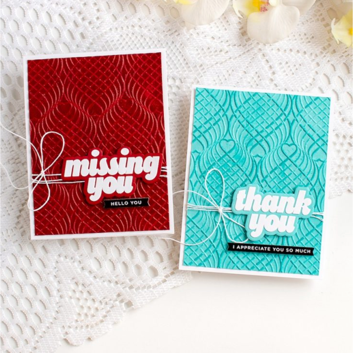 Simon Says Stamp Embossing Folder Wirework Hearts sf583 Heart to Heart Monochromatic Embossed Cards Heather Hoffman | color-code:ALT04