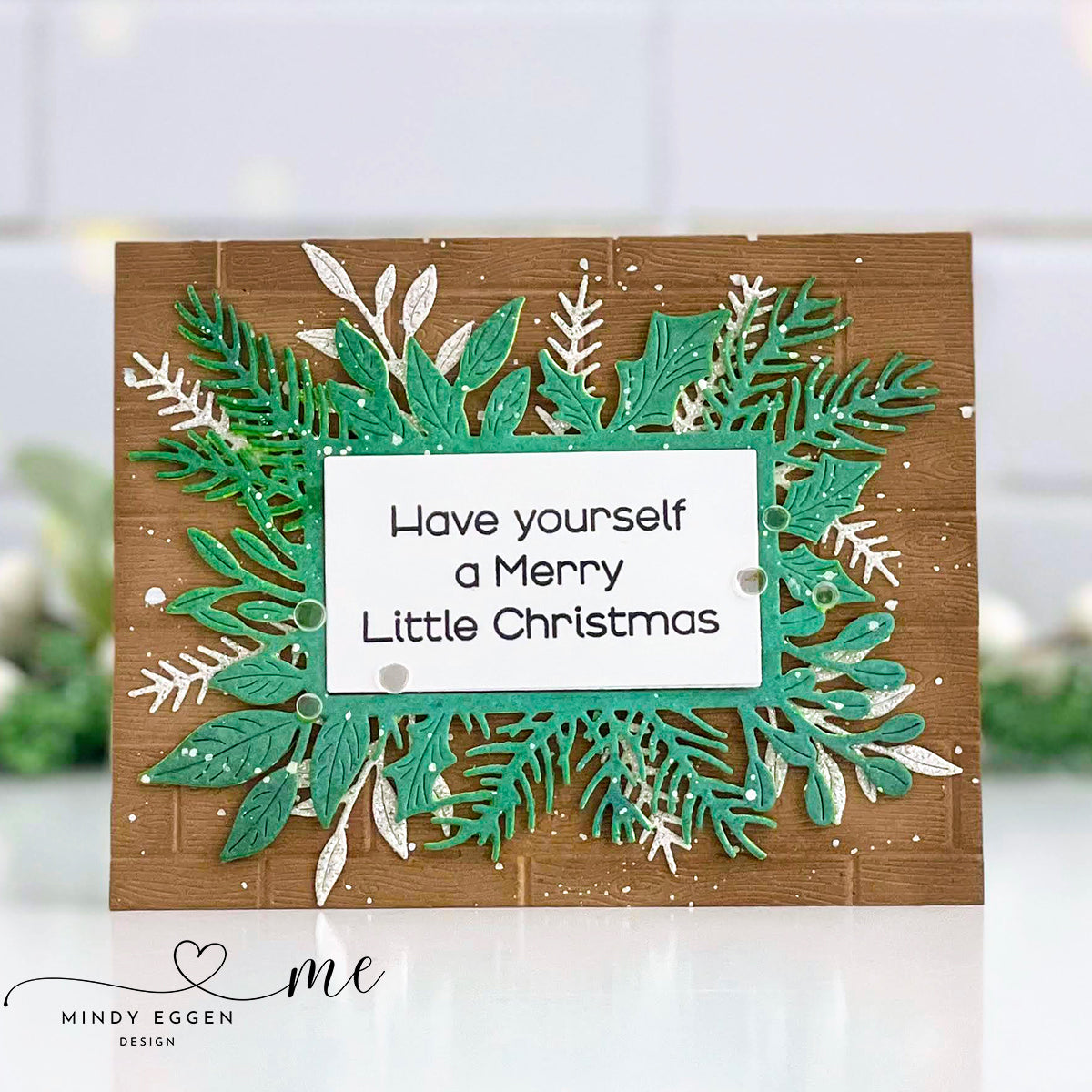 Simon Says Stamp Embossing Folder Wooden Planks sf326 Season Of Wonder Christmas Card Mindy Eggen | color-code:ALT04