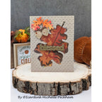 Simon Says Stamp Embossing Folder Woven Rings sf586 Michelle Peckham Blessed Neutral Fall Card
