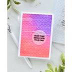 Simon Says Stamp Embossing Folder Woven Rings sf586 Savannah O'Gwynn Bright Textural Card  | color-code:ALT03