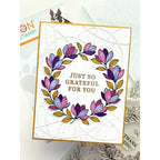 Simon Says Stamp Embossing Folder Yarn Tangle sf609 Stamptember Adriana Arminio Grateful Wreath Card