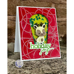 Simon Says Stamp Embossing Folder Yarn Tangle sf609 Stamptember Kim Taylor Holiday Deer Card