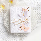 Simon Says Stamp Embossing Folder and Cutting Dies Butterfly Escapade sfd582 In My Heart Love you, Mom Card Heather Hoffman | color-code:ALT03