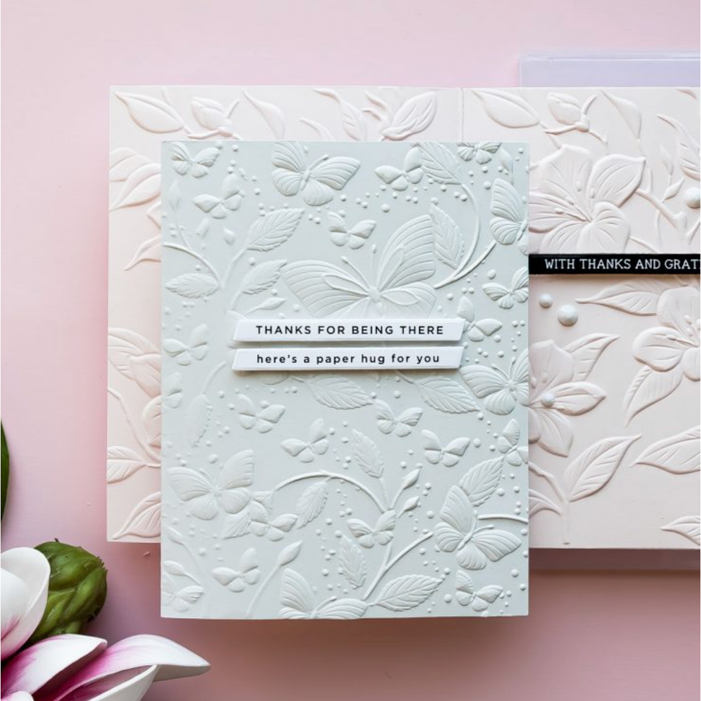 Simon Says Stamp Embossing Folder and Cutting Dies Butterfly Escapade sfd582 In My Heart Thanks Card Yana Smakula | color-code:ALT09