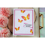Simon Says Stamp Embossing Folder and Cutting Dies Butterfly Escapade sfd582 In My Heart You Can Do It Card