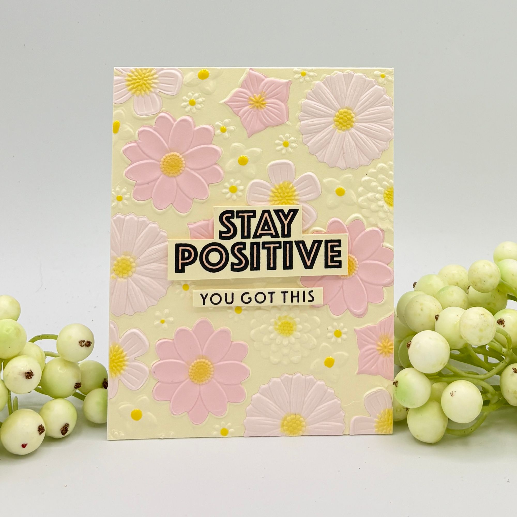 Simon Says Stamp Embossing Folder and Cutting Dies Flower Medley sfd597 Every Happiness Bonnie Crane You Got This Card