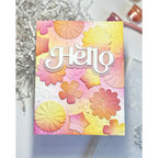 Simon Says Stamp Embossing Folder and Cutting Dies Flower Medley sfd597 Every Happiness Karen Downs Hello Card