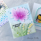 Simon Says Stamp Embossing Folder and Cutting Dies Peony and Bells sfd595 Always There Floral So Very Loved Card Jennifer Kotas