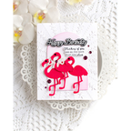 Simon Says Stamp FLAMINGO Wafer Die sssd111858 Heather Hoffman Happy Birthday Flamboyance Card | color-code:ALT01